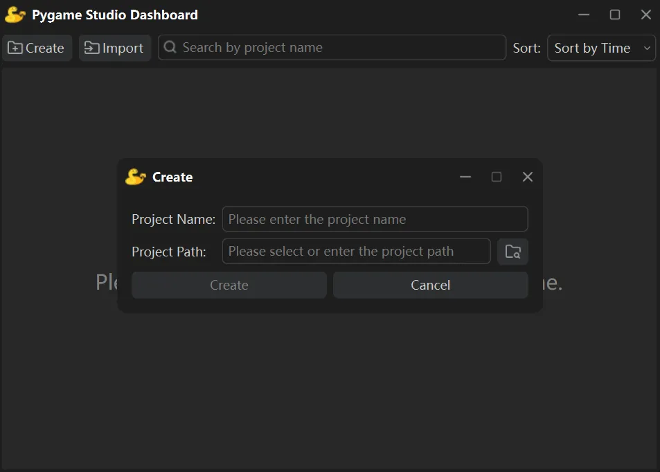 Create Dialog