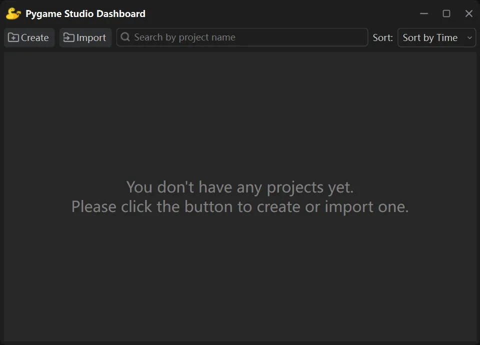 Pygame Studio Dashboard
