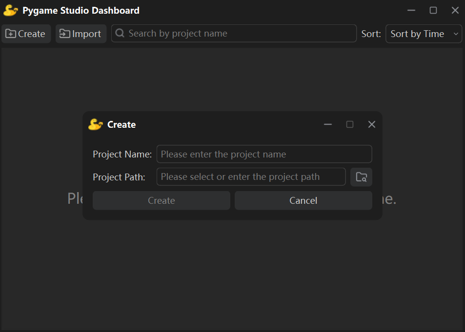 Create Dialog
