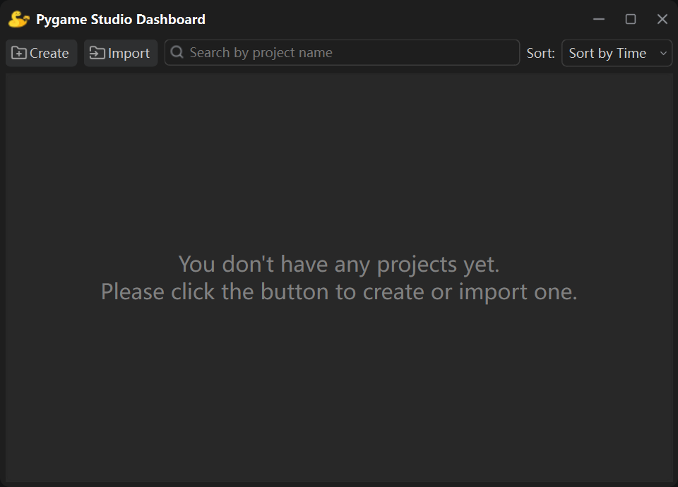 Pygame Studio Dashboard